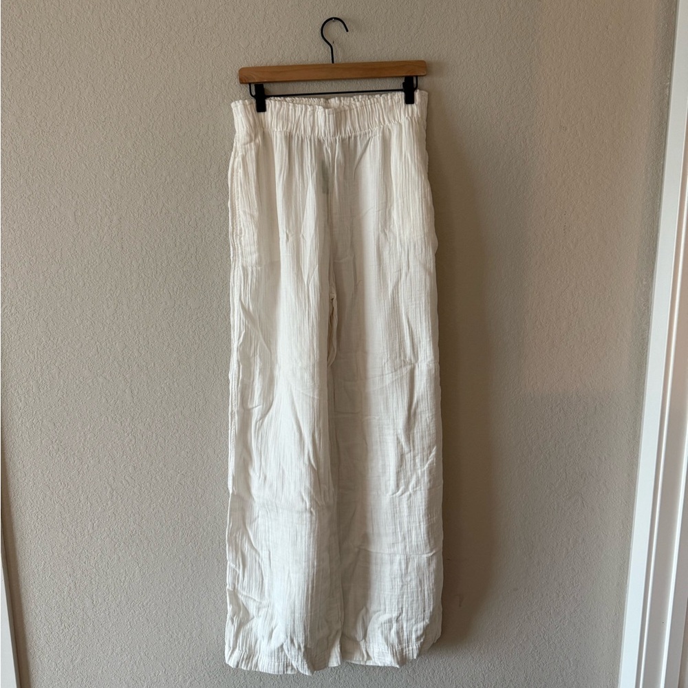 GAP Women's Wide Leg Pants - Cream